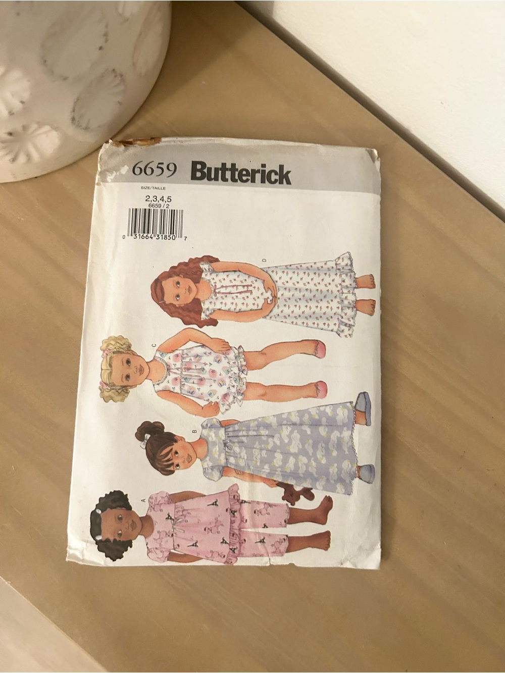 Vintage Butterick 6659 Children’s Top, Skirt, Pants & Panties Sewing Pattern